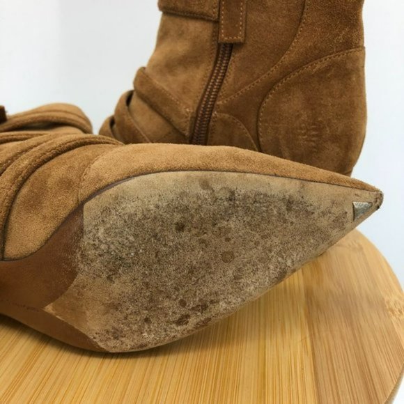 Tabitha  Simmons Brown Christy Suede Ankle Boots size EU 36.5 - Picture 12 of 15